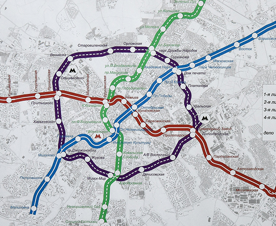 План метро минска до 2030 года схема развития